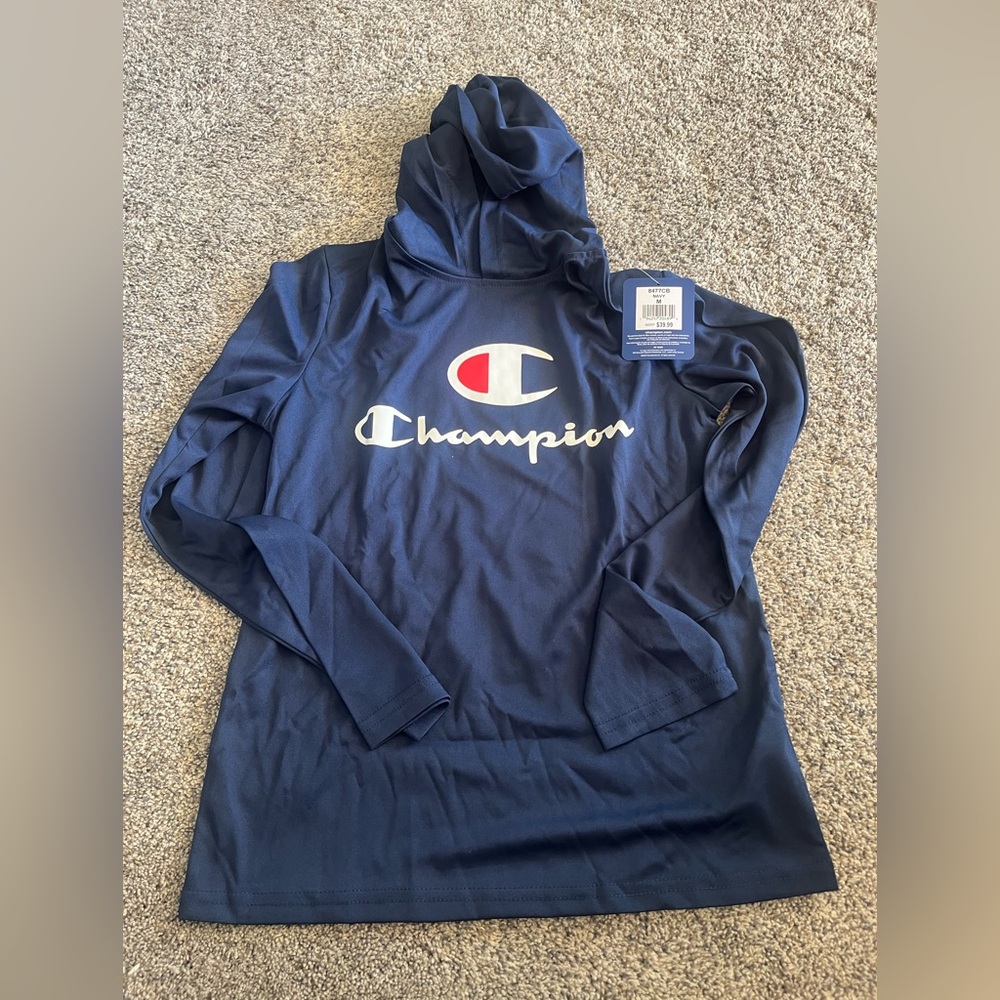 Champion Hooded Sweat Wicking Long Sleeve shirt